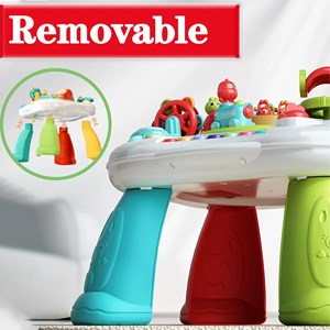 اسباب بازی میز موزیکال 7 کاره کودک با بازی ماهیگیری و صداهای حیوانات مدل Baby Activity Table Toys 618_اسباب بازی نوزادی
